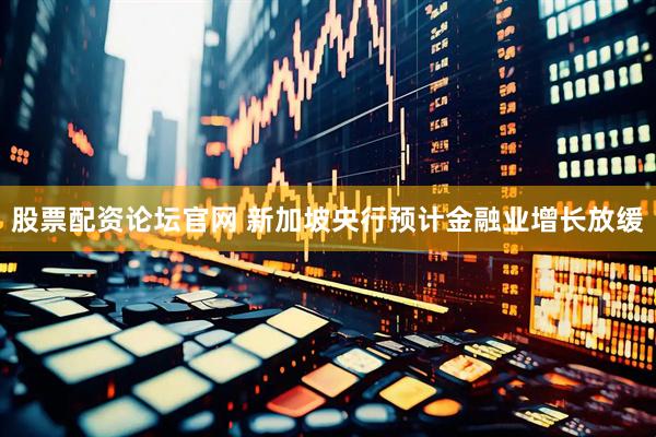 股票配资论坛官网 新加坡央行预计金融业增长放缓