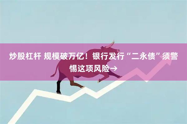 炒股杠杆 规模破万亿！银行发行“二永债”须警惕这项风险→
